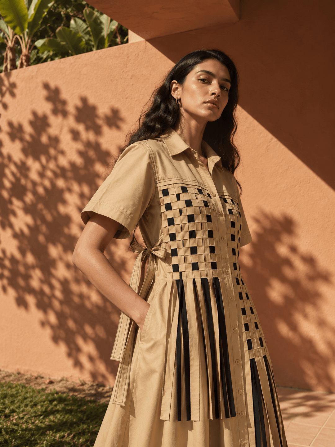 DUNE BEIGE VEST DRESS - Zyrex fashion LLP