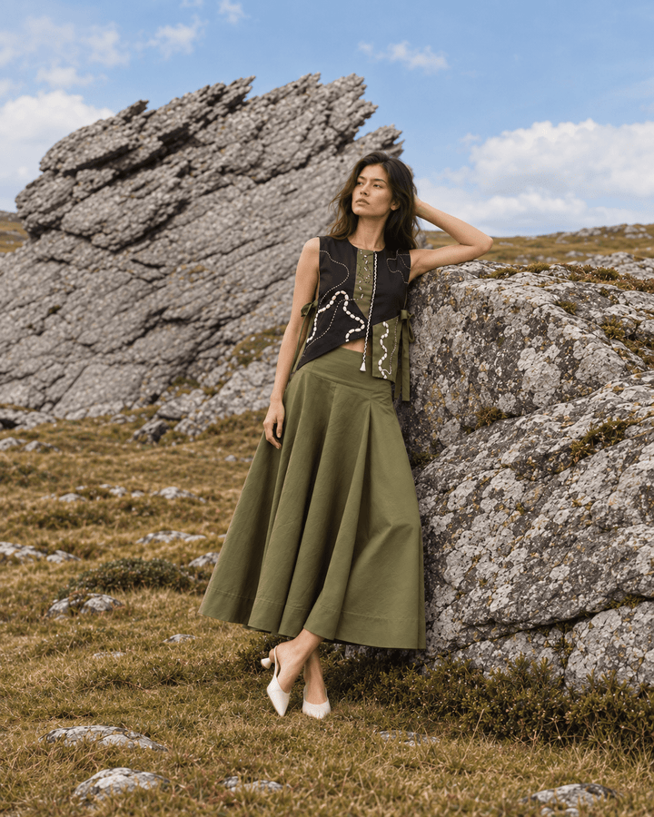 DUNE GRASS SKIRT SET - Zyrex fashion LLP