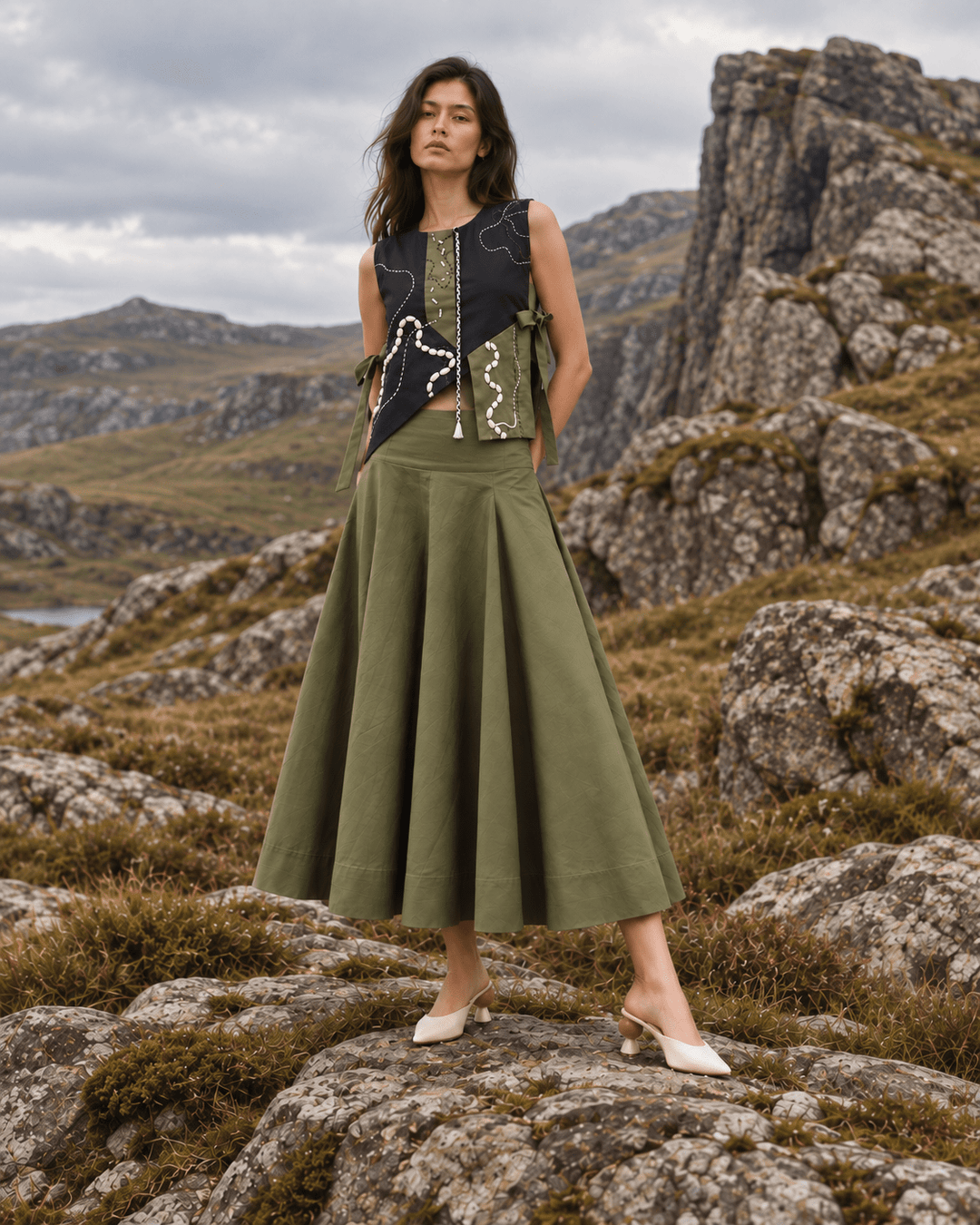 DUNE GRASS SKIRT SET - Zyrex fashion LLP