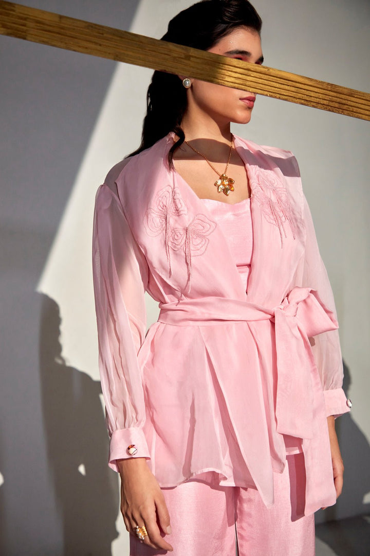 Mirage Organza Blazer Set - Zilaire
