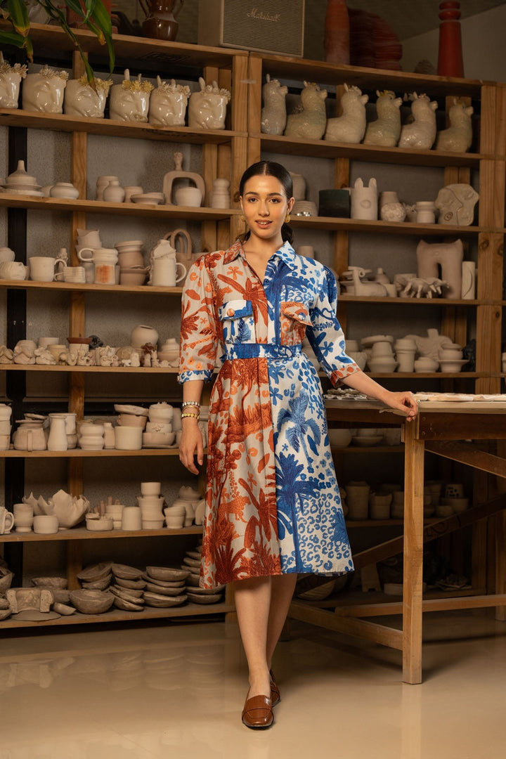 Saline Shirt Dress - Zilaire