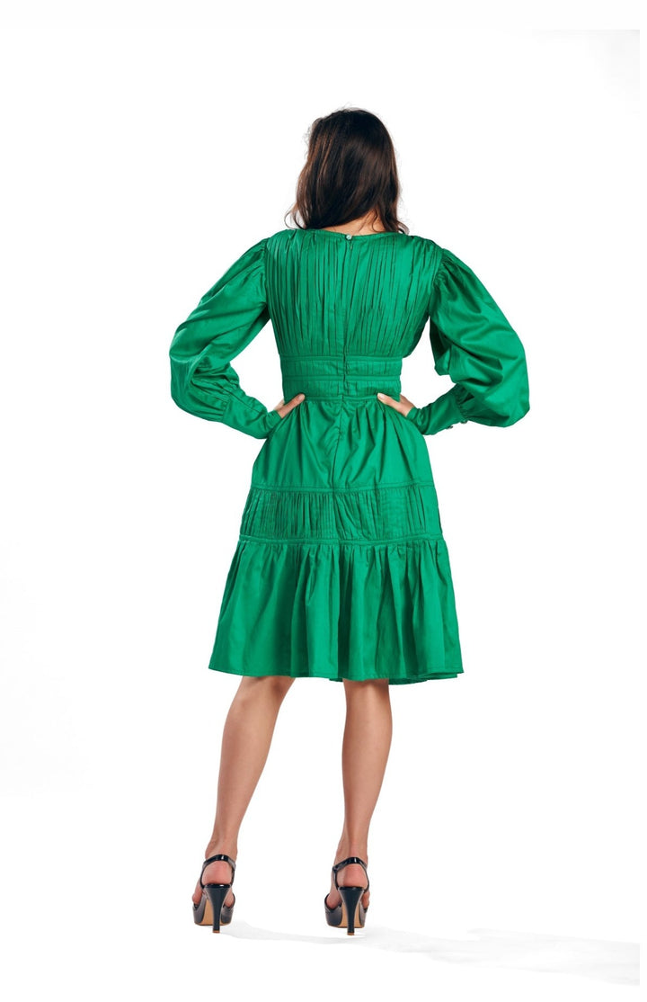 Avian Dress (Green) - Zilaire