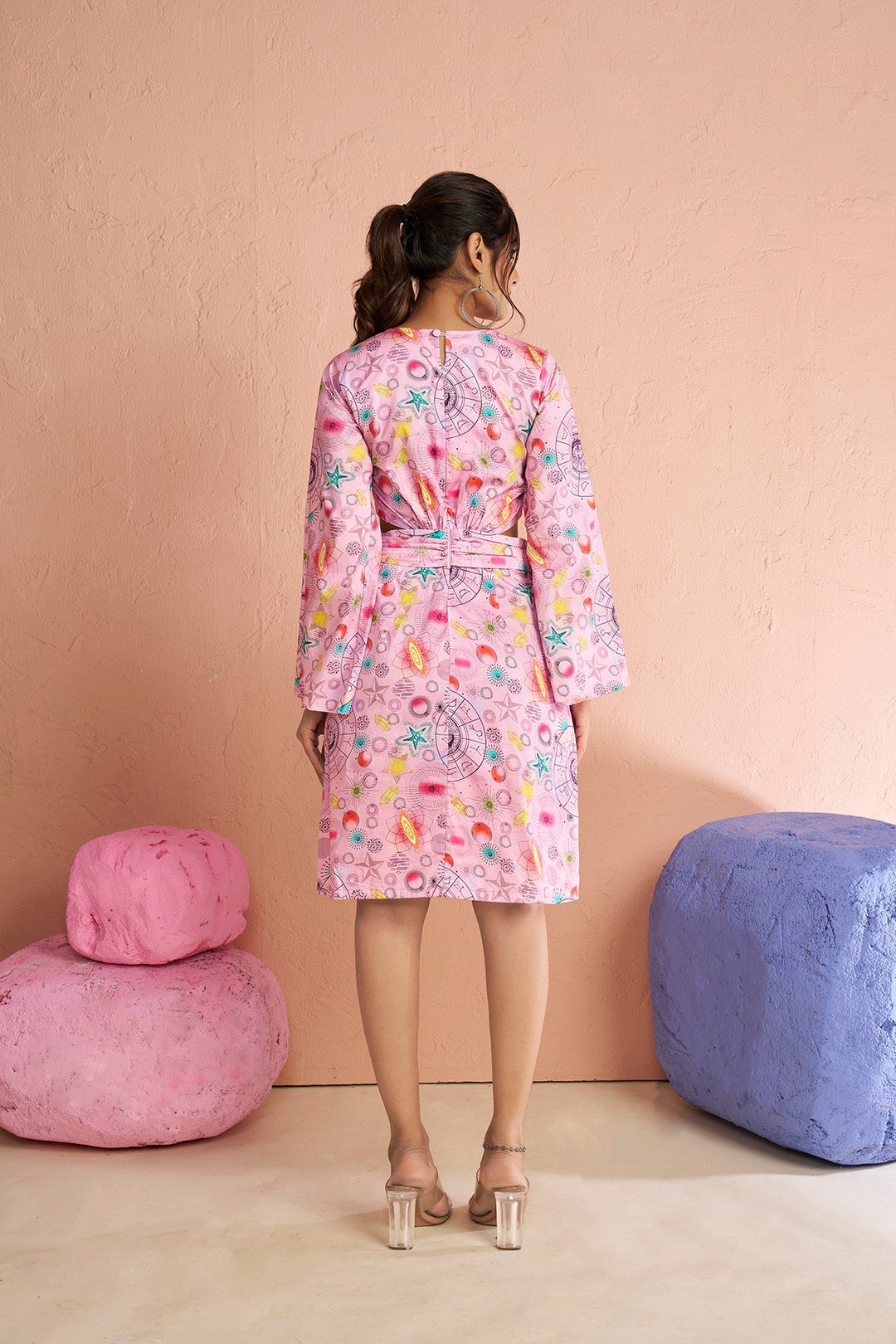 Carly pink dress - Zilaire