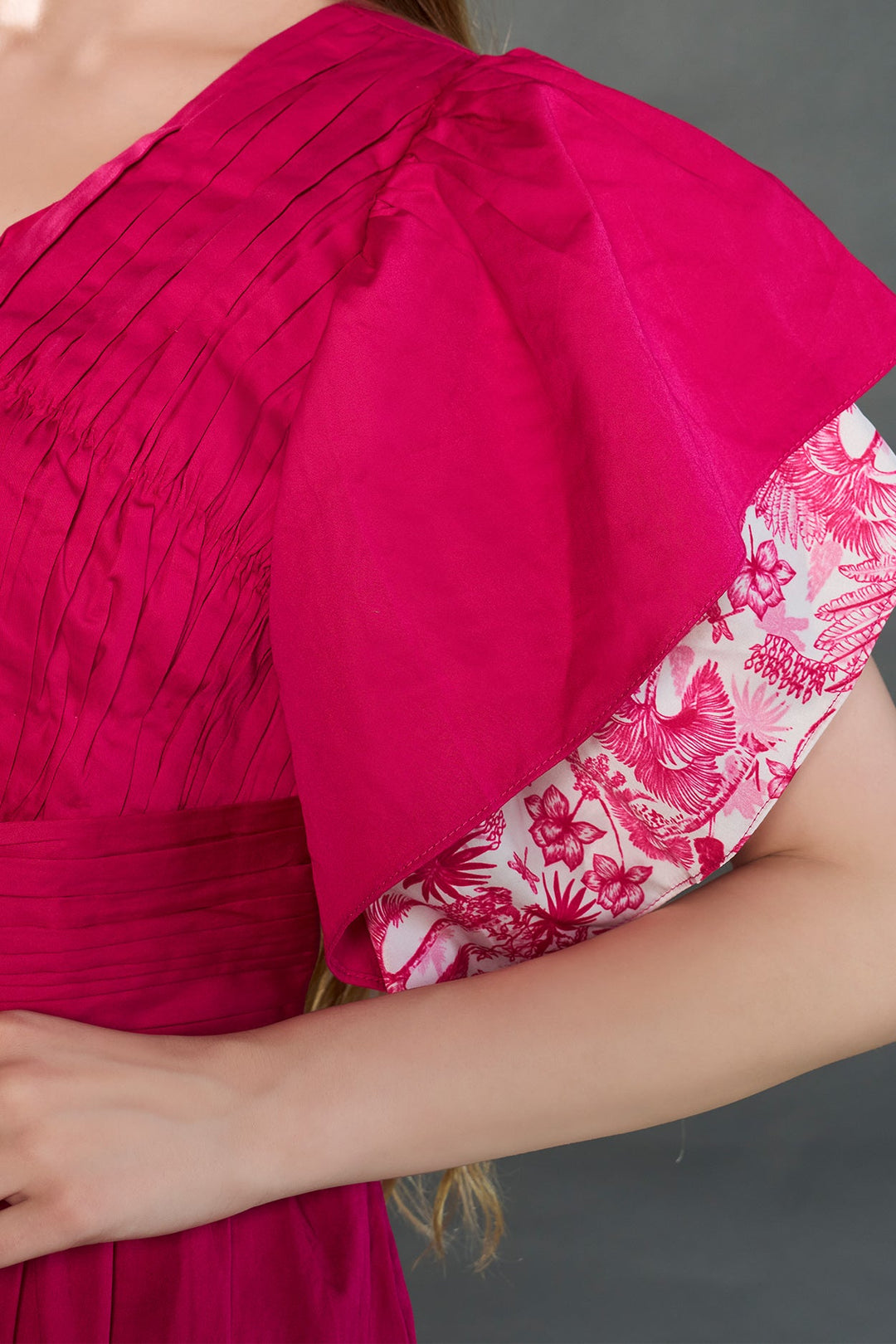 Zany Zinnia Dress (Ruby Pink) - Zilaire