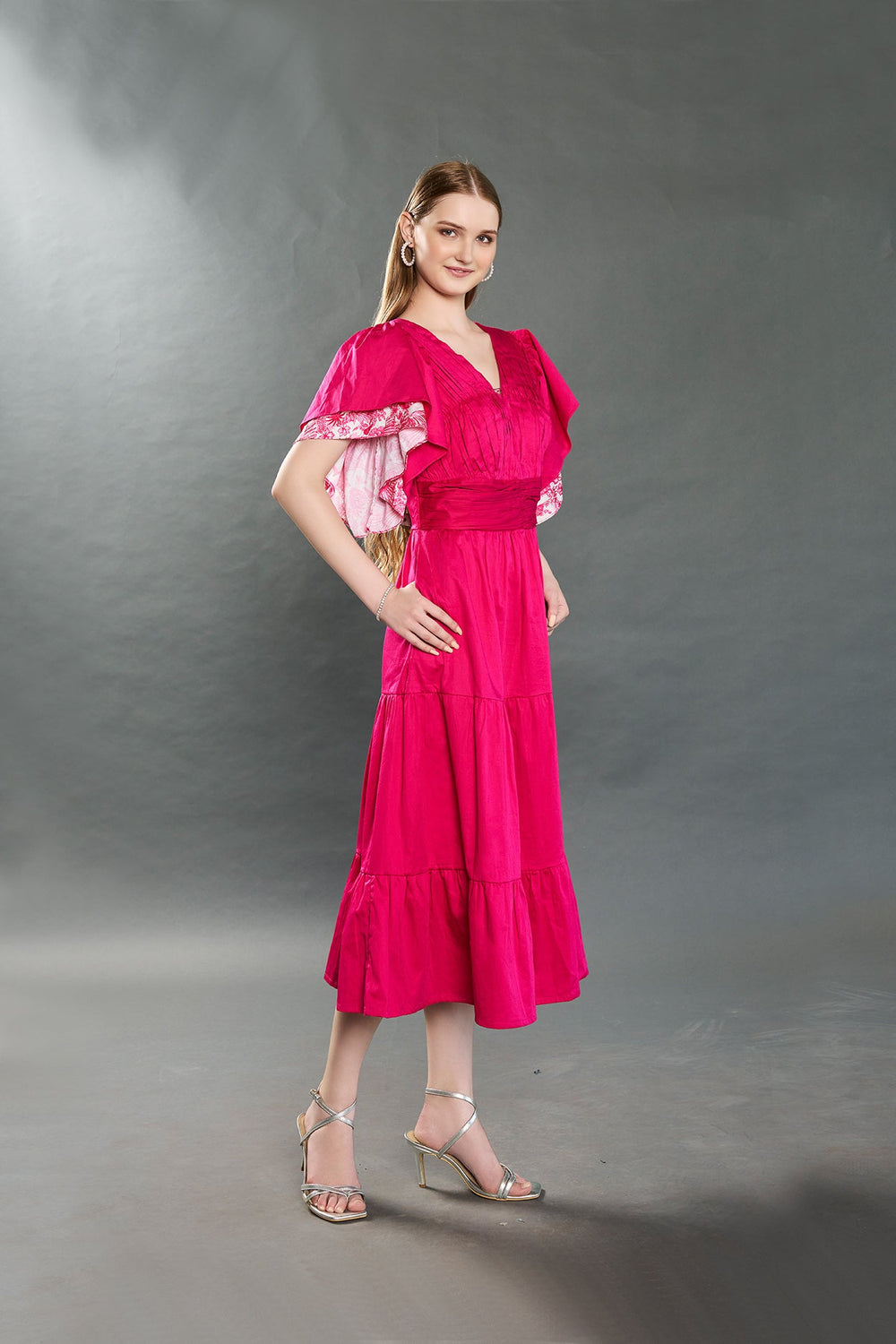 Zany Zinnia Dress (Ruby Pink) - Zilaire
