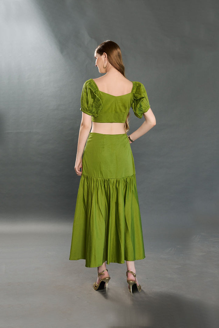 Zena Olive Green Top - Zilaire